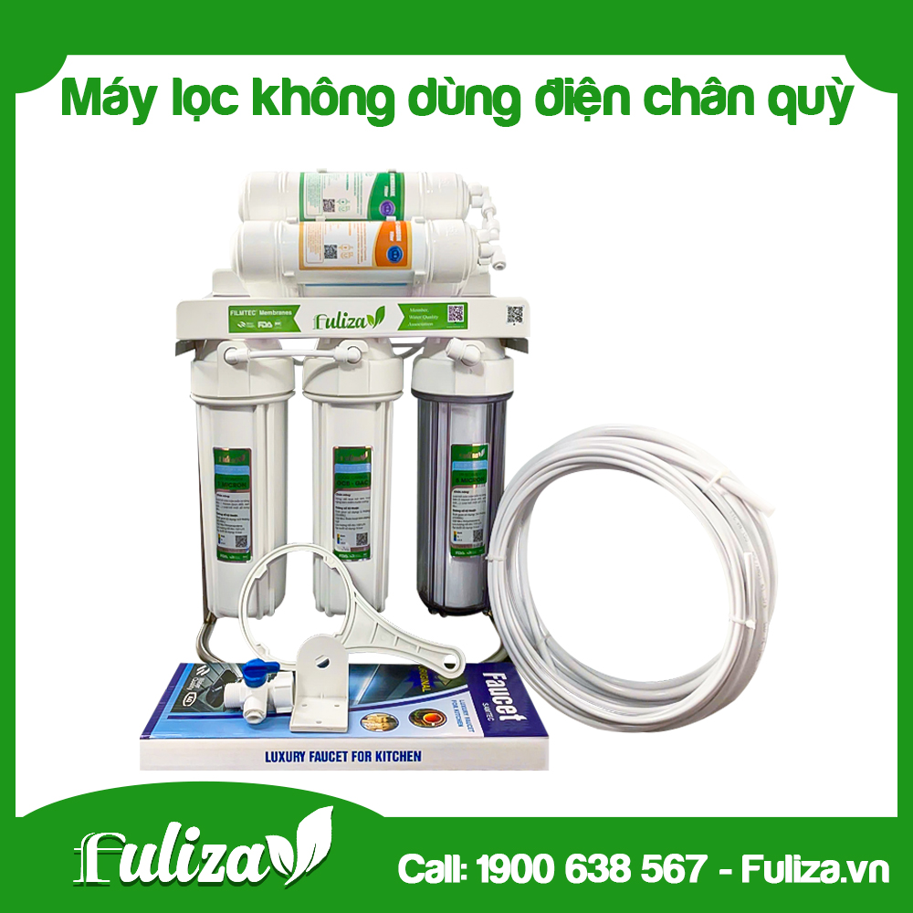 MÁY LỌC NƯỚC CAO CẤP FULIZA KHÔNG DÙNG ĐIỆN CHÂN QUỲ