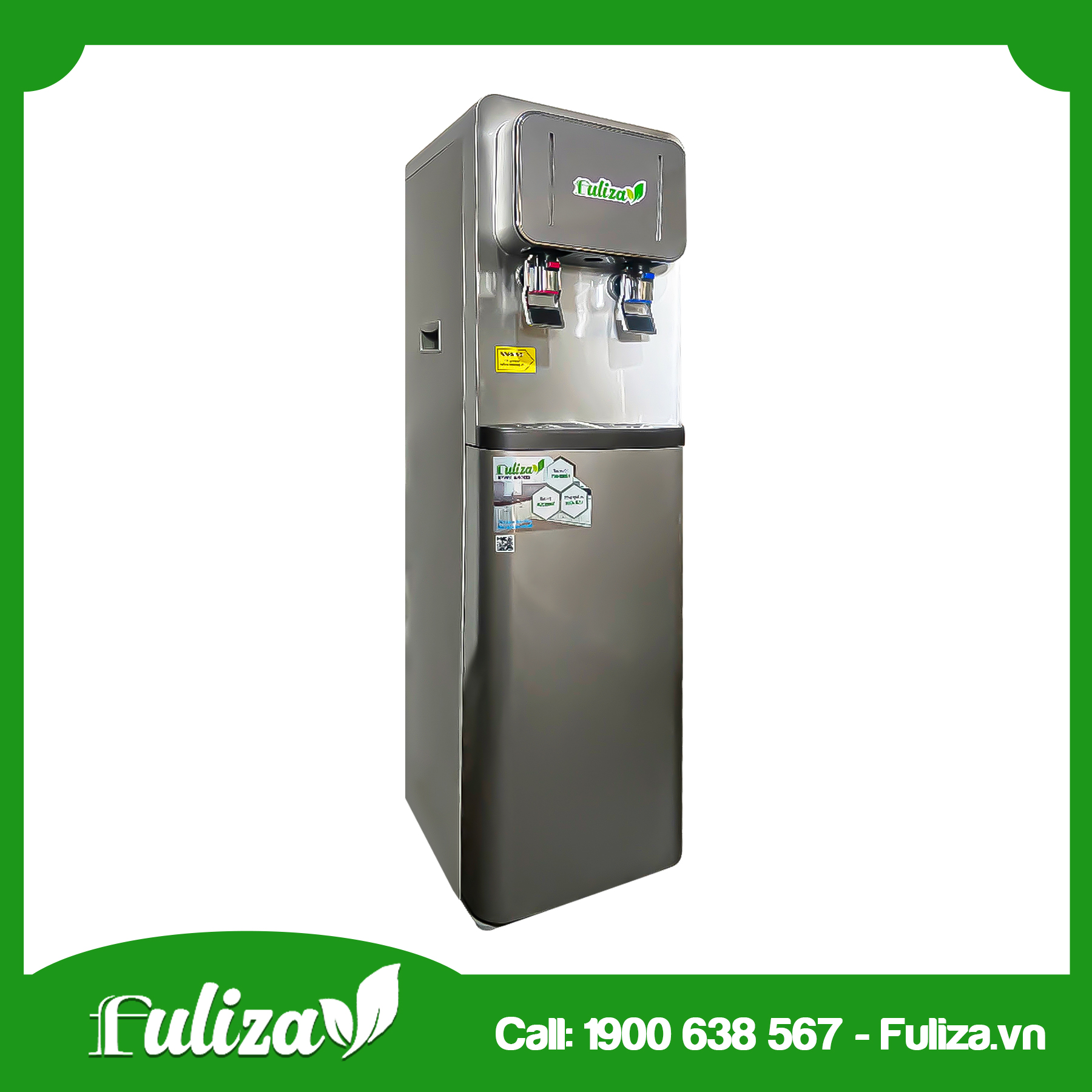 MÁY LỌC NƯỚC FULIZA CAO CẤP NÓNG LẠNH NGUỘI 6 CẤP 2 VÒI