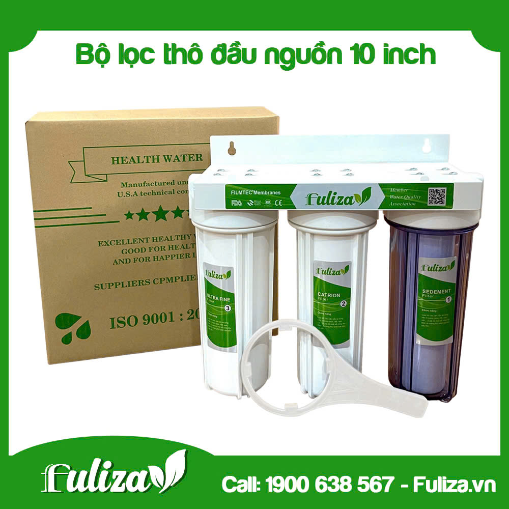 BỘ 3 LỌC THÔ ĐẦU NGUỒN 10INCH